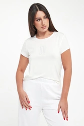 T-shirt damski wiskozowy z logo SPORTALM