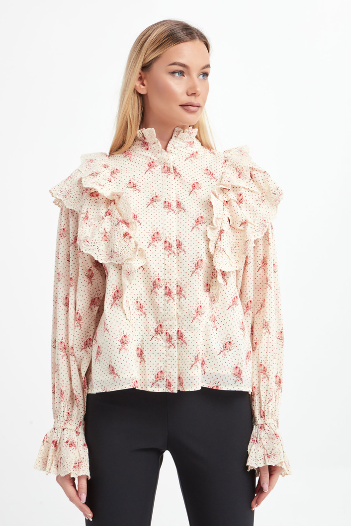  Koszula damska z falbanami NOTES DU NORD