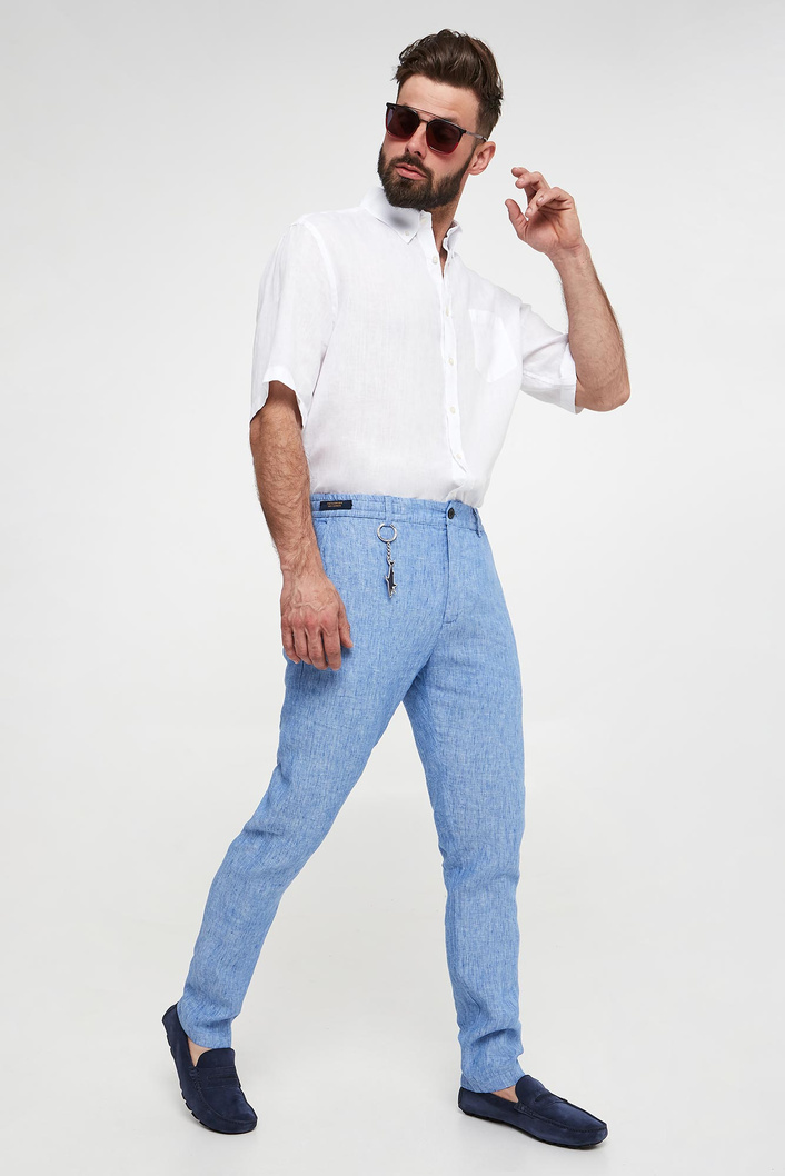 Spodnie męskie lniane PAUL&SHARK