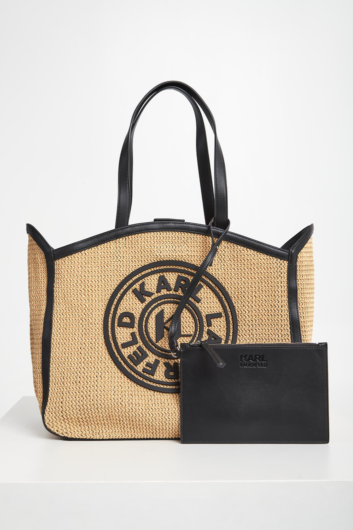 Torebka damska shopper pleciona KARL LAGERFELD