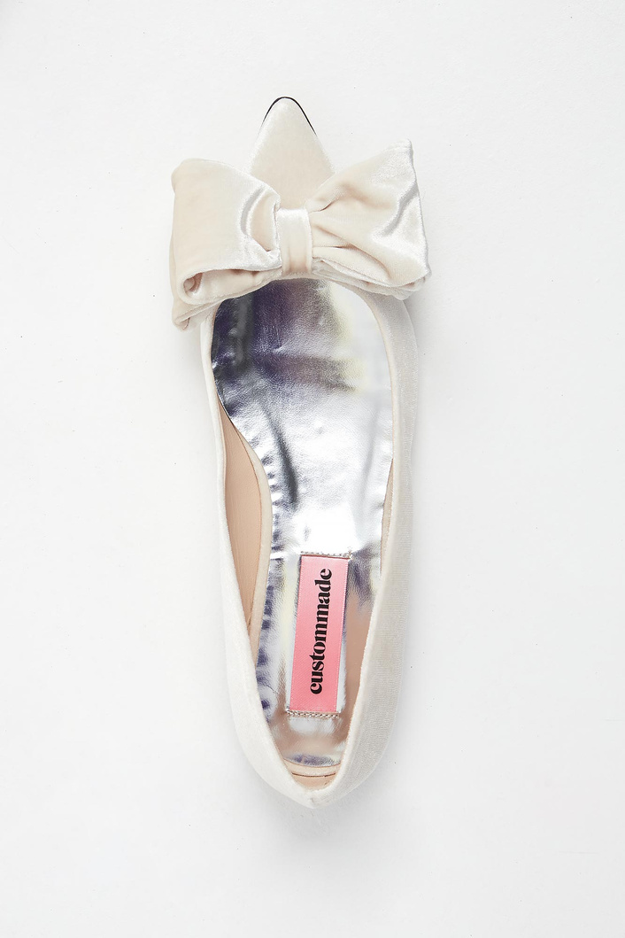 Baleriny welurowe CUSTOMMADE