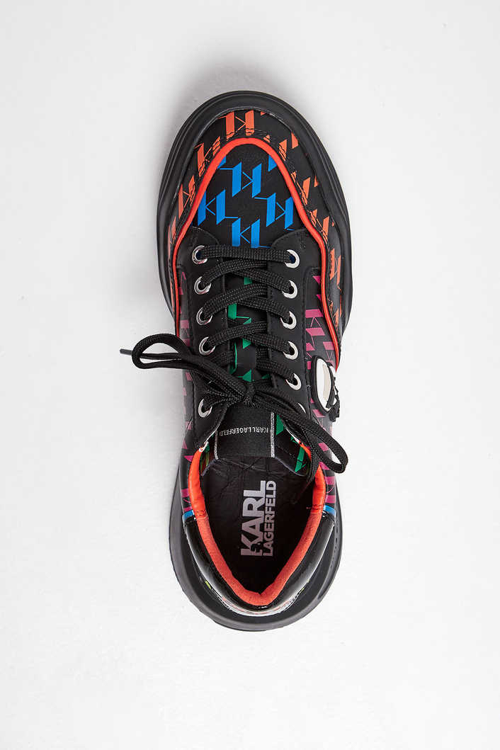 Sneakersy skórzane KARL LAGERFELD