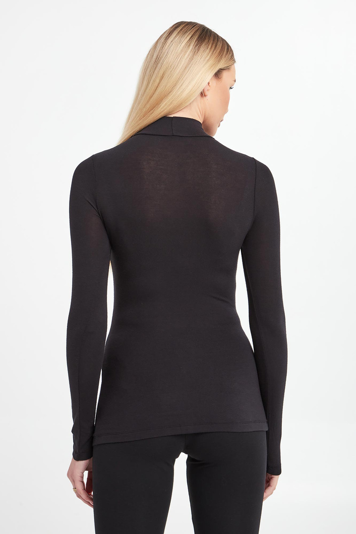 Longsleeve damski z golfem EMPORIO ARMANI UNDERWEAR