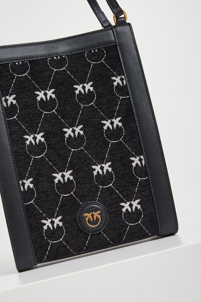 Torebka damska Mini Vertical Shopper Jacquard PINKO