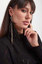 Kolczyki z piórami TWINSET