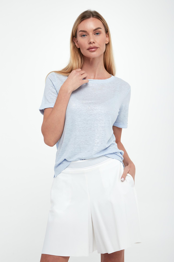 T-shirt damski lniany SPORTALM