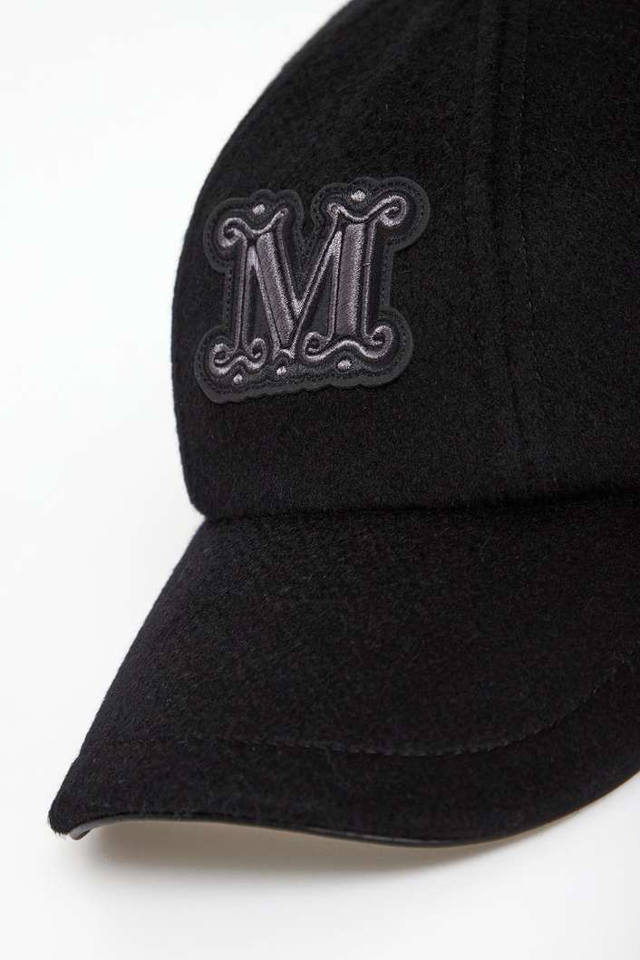 Czapka z daszkiem damska wełniana Fedora MAX MARA ACCESSORI