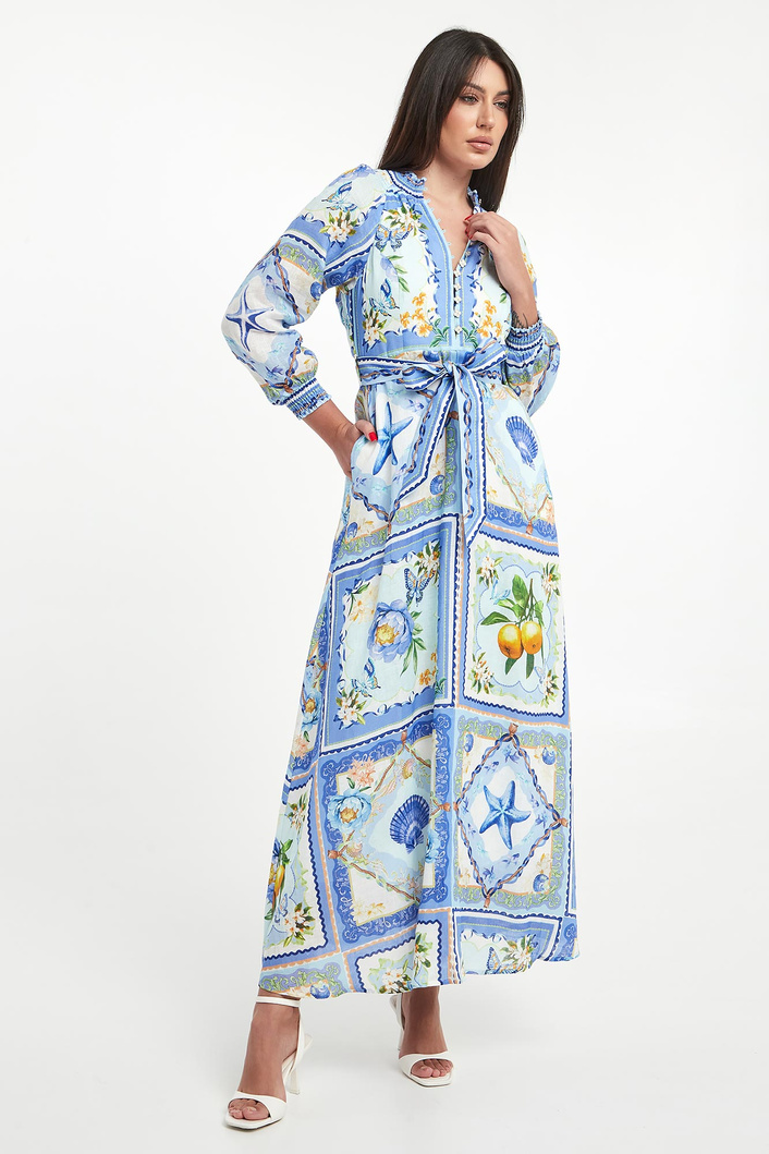 Sukienka maxi lniana HALE BOB