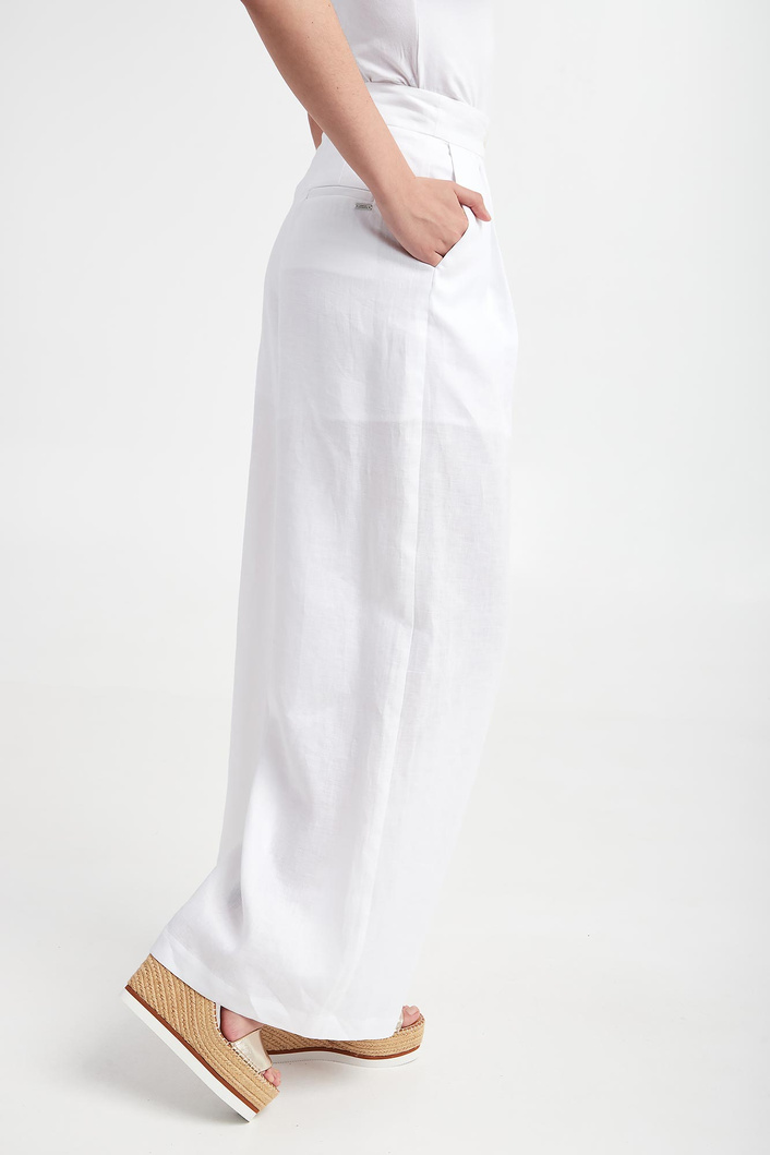 Spodnie damskie lniane ARMANI EXCHANGE