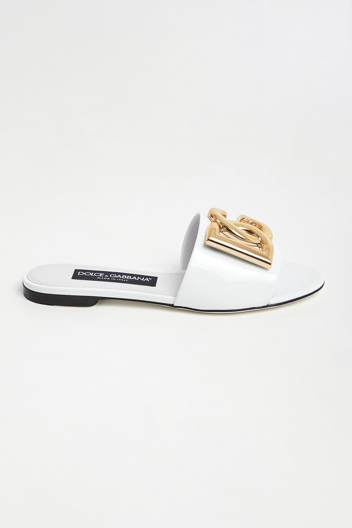 Klapki damskie skórzane DOLCE & GABBANA