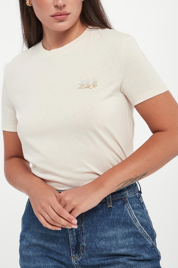 T-shirt damski z logo LIU JO