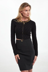 Sweter/kardigan damski zapinany na zamek ELISABETTA FRANCHI