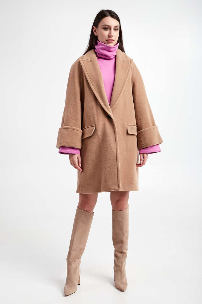 Płaszcz damski wełniany KARL LAGERFELD