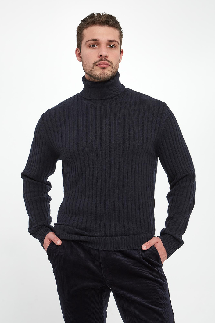 Sweter męski wełniany z golfem LIU JO