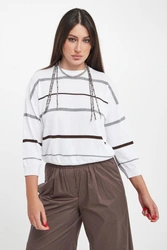 Sweter damski w paski PESERICO