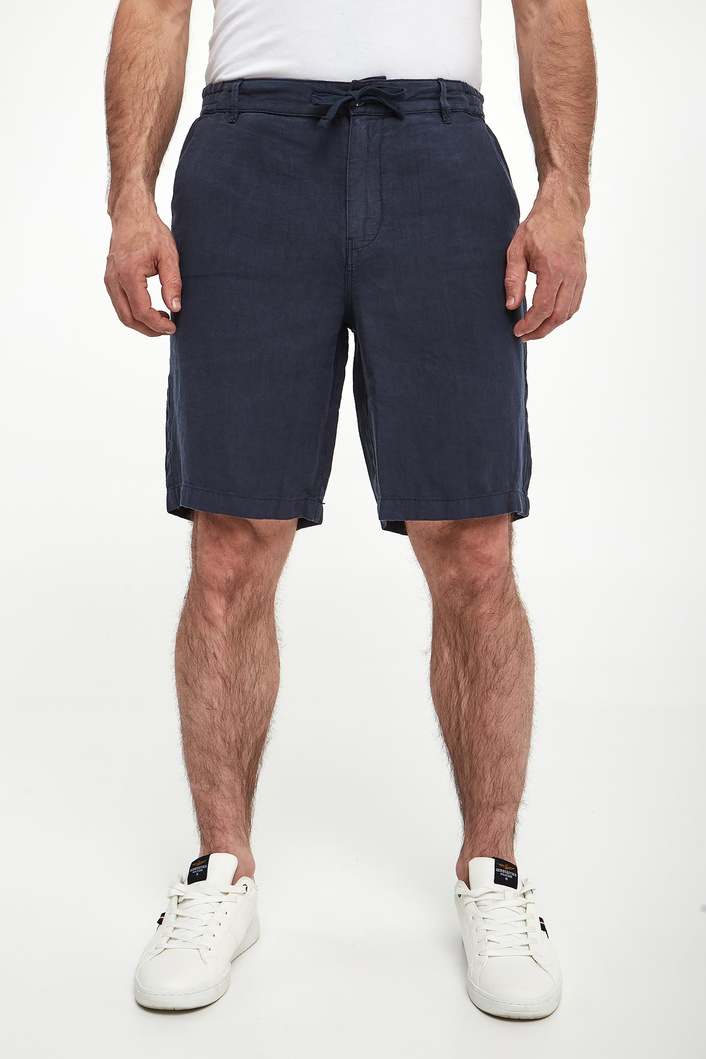 Bermudy męskie lniane AERONAUTICA MILITARE