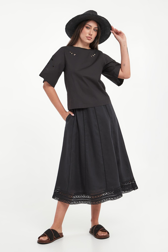 T-shirt damski ażurowy Targa WEEKEND MAX MARA