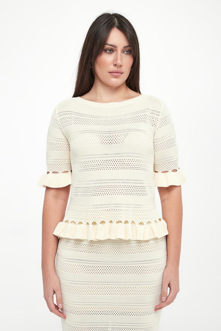 Sweter damski ażurowy TWINSET