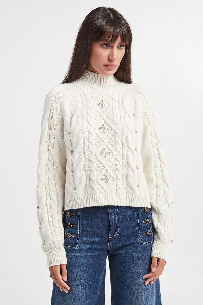 Sweter damski z golfem TWINSET