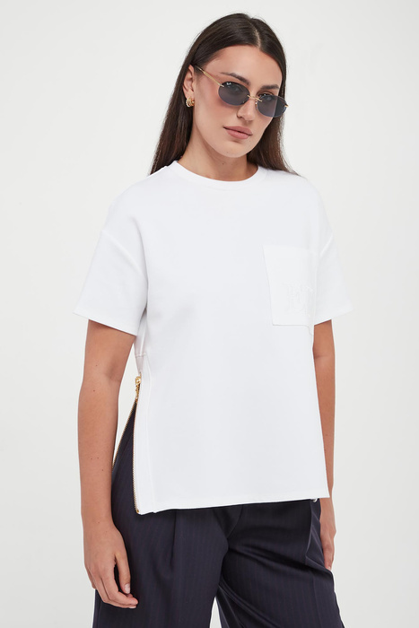 T-shirt damski z kieszenią ELISABETTA FRANCHI