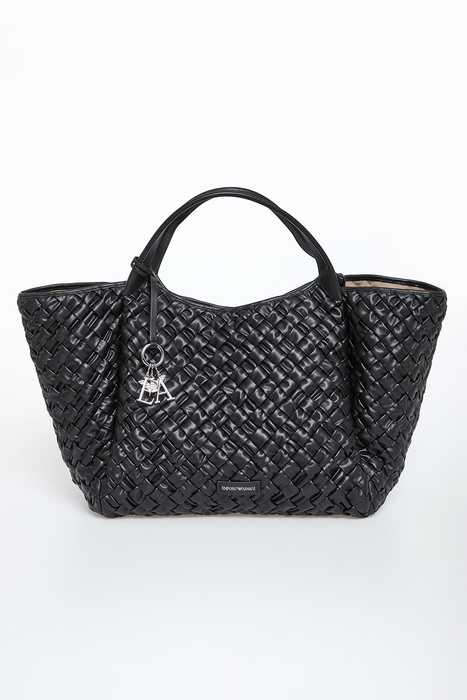 Torebka pleciona shopper maxi EMPORIO ARMANI