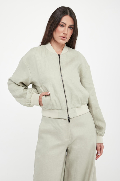 Kurtka damska bomberka lniana ARMANI EXCHANGE