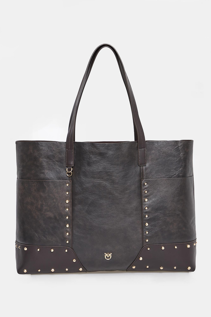 Torebka skórzany shopper PINKO