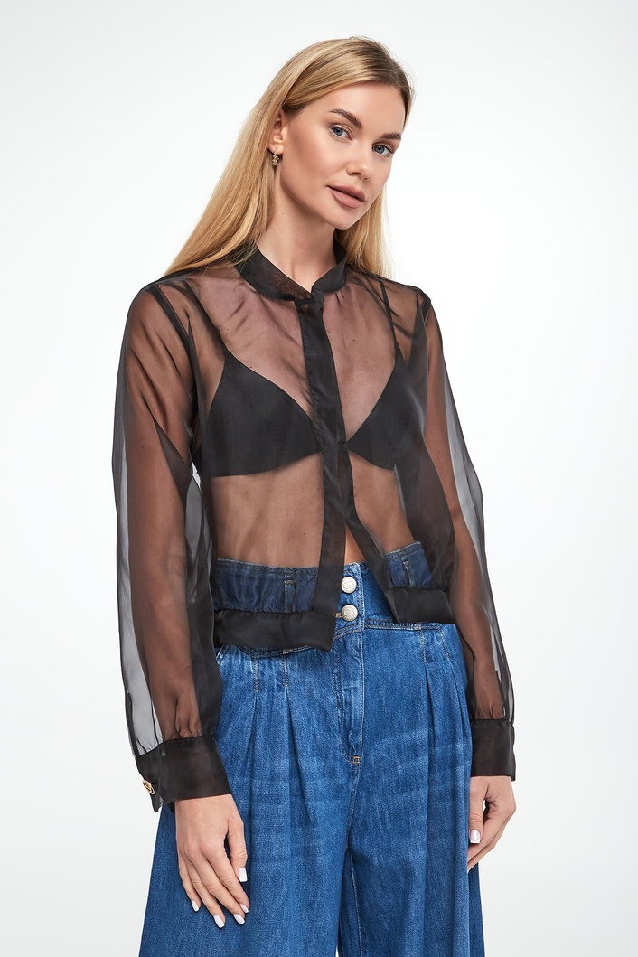 Kurtka damska tiulowa bomberka TWINSET