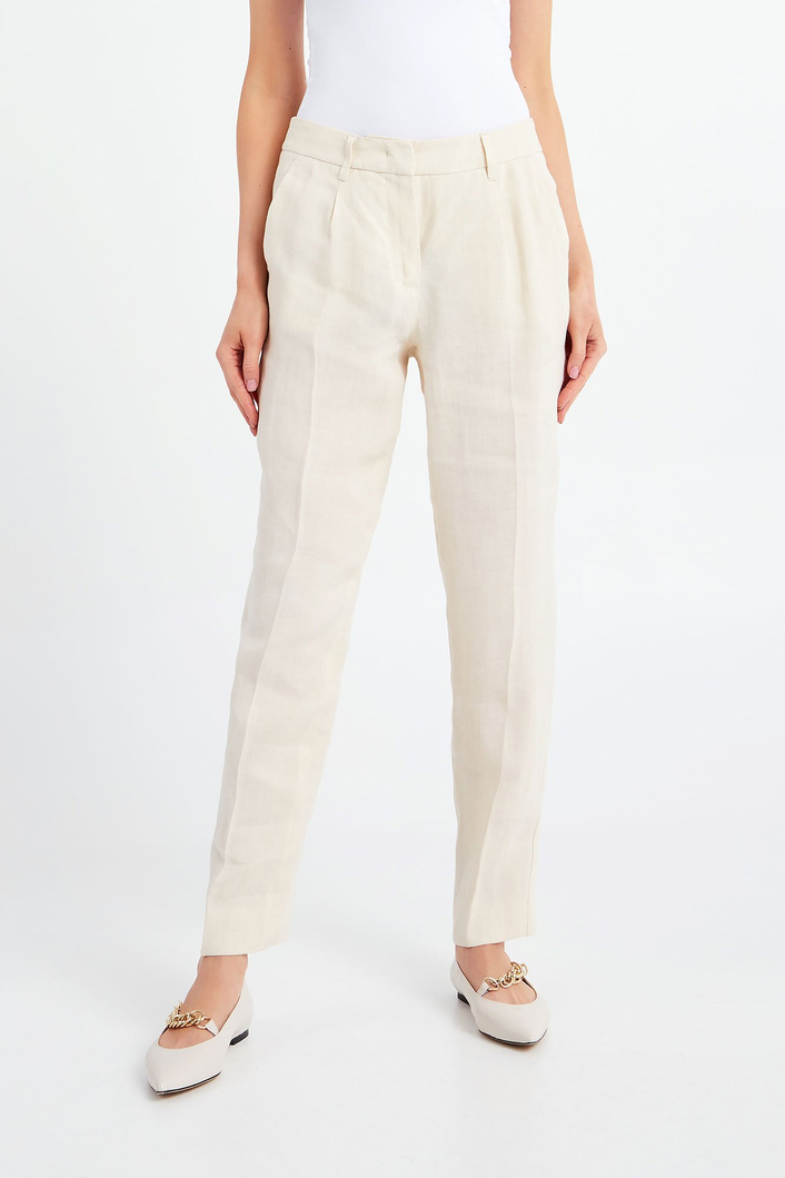 Spodnie lniane Manna WEEKEND MAX MARA