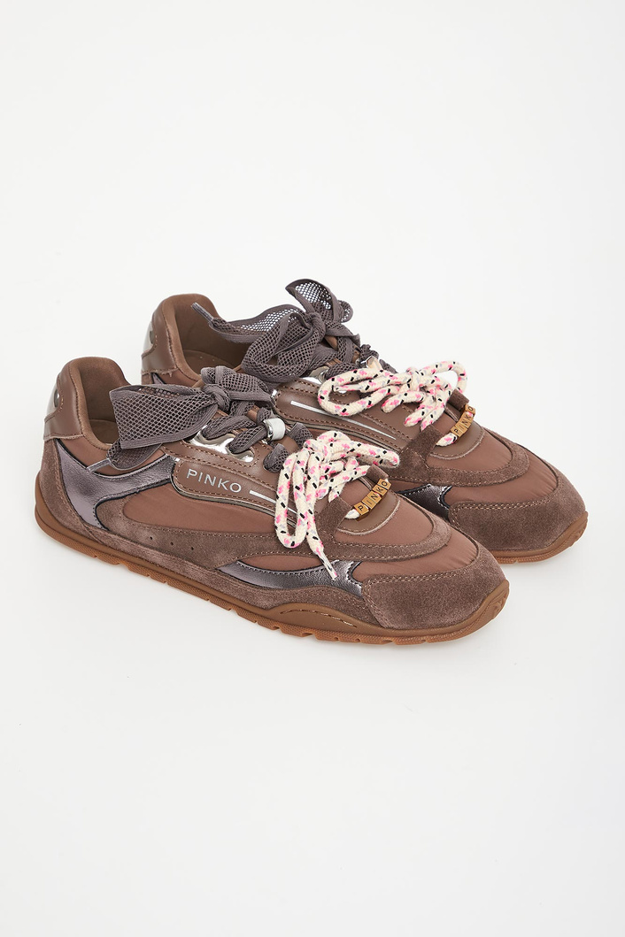 Sneakersy damskie zamszowe PINKO