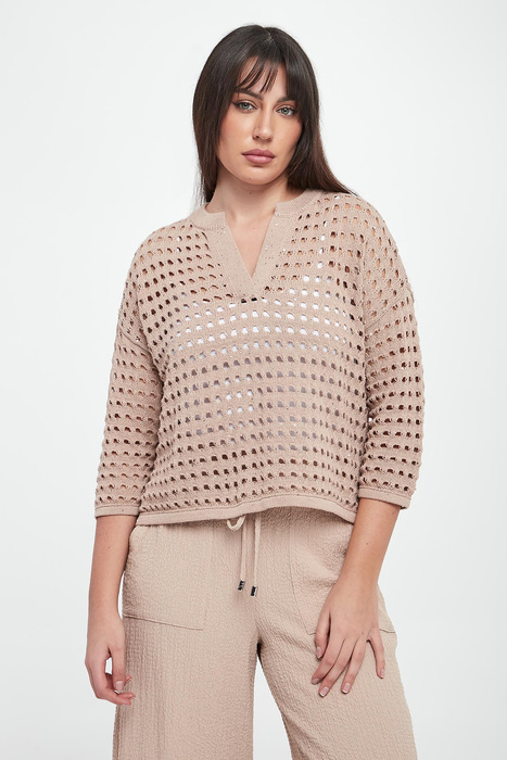 Sweter damski ażurowy JOSEPH RIBKOFF