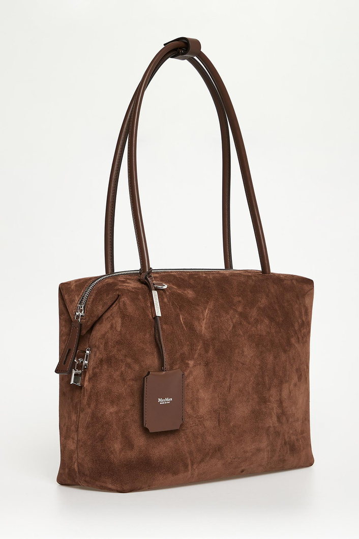 Torebka damska zamszowa Holdall Glide MAX MARA ACCESSORI