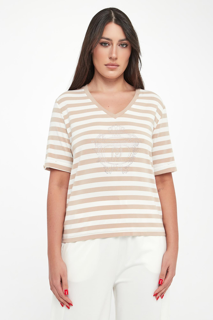 T-shirt damski w paski LIU JO