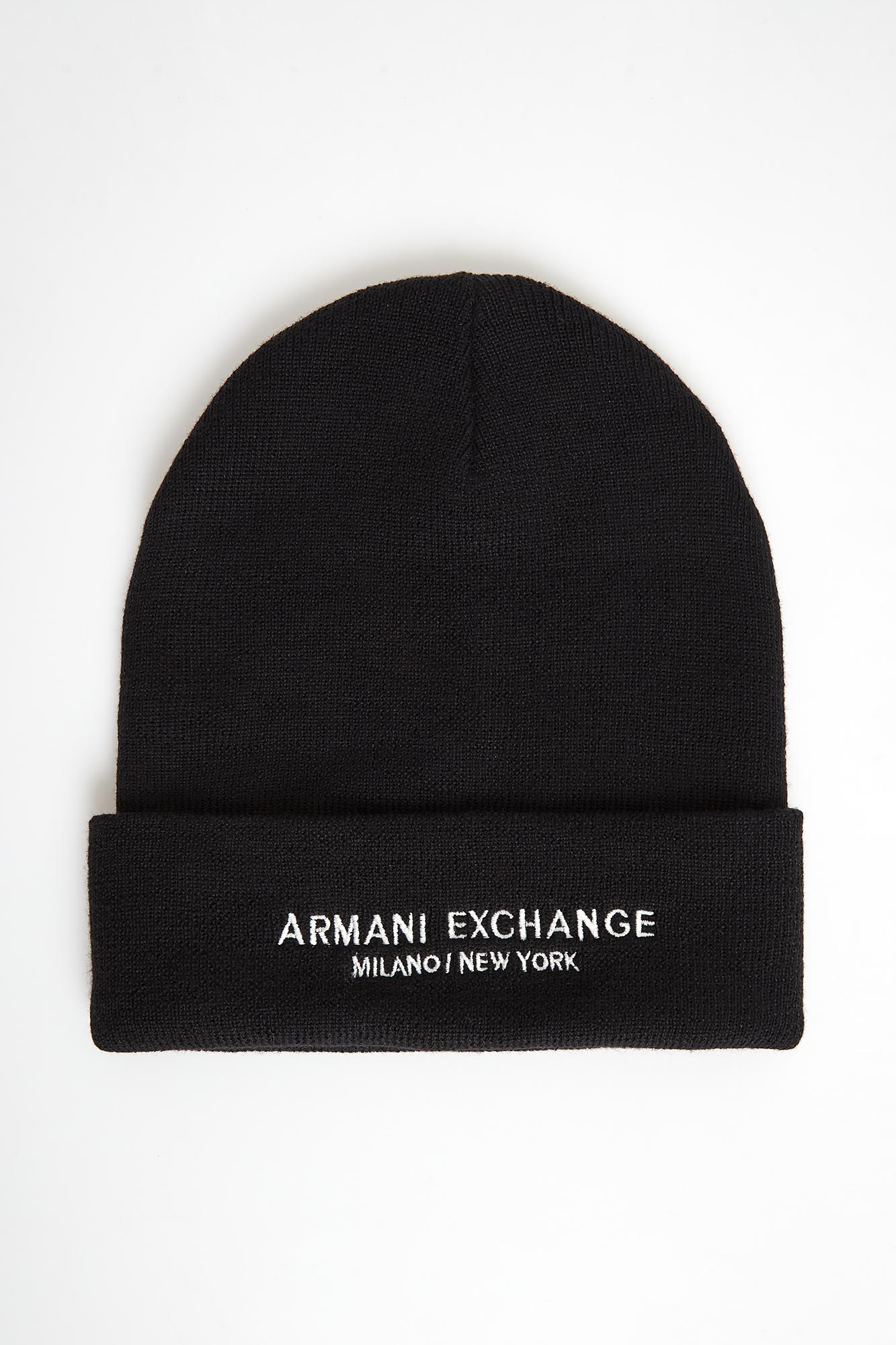 Czapka męska z logo ARMANI EXCHANGE Czarny