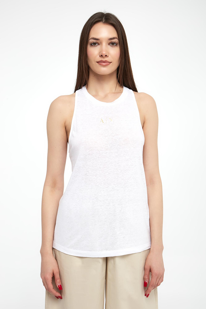 Top damski z lnem ARMANI EXCHANGE