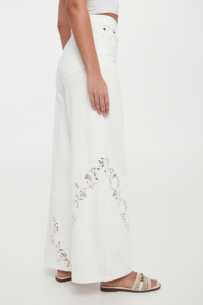 Jeansy damskie z haftem TWINSET