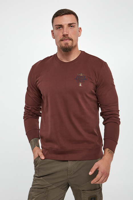 Longsleeve męski z logo AERONAUTICA MILITARE