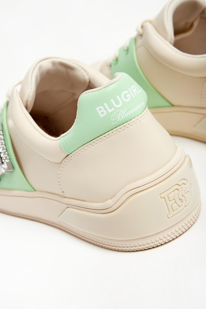 Sneakersy skórzane BLUGIRL BLUMARINE