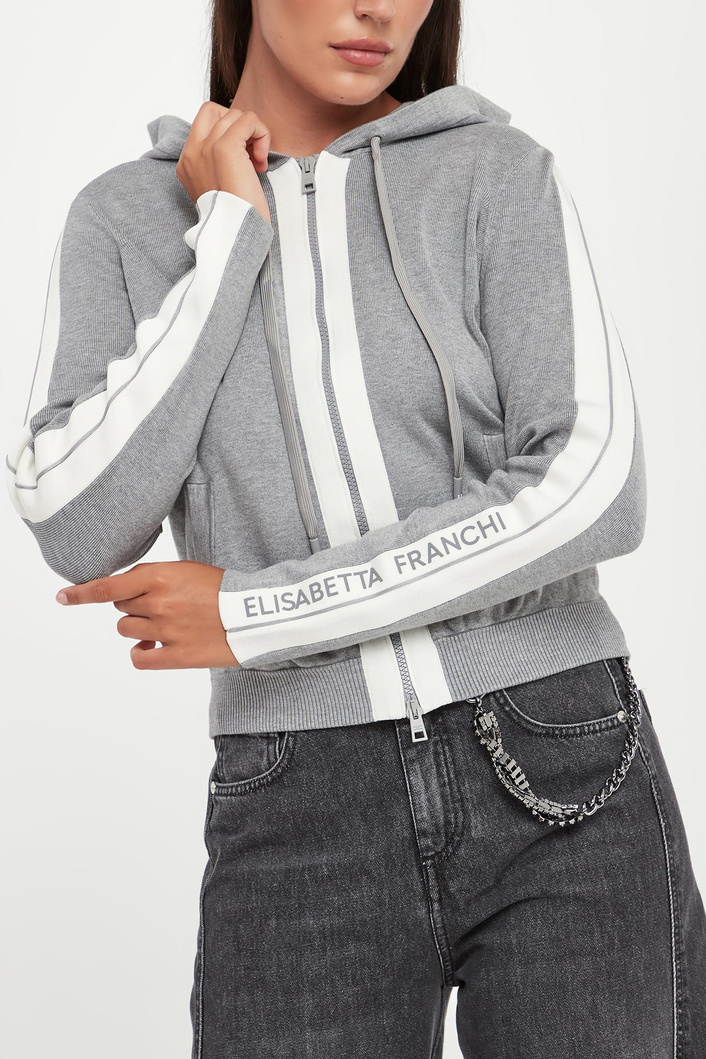 Sweter damski z kapturem ELISABETTA FRANCHI