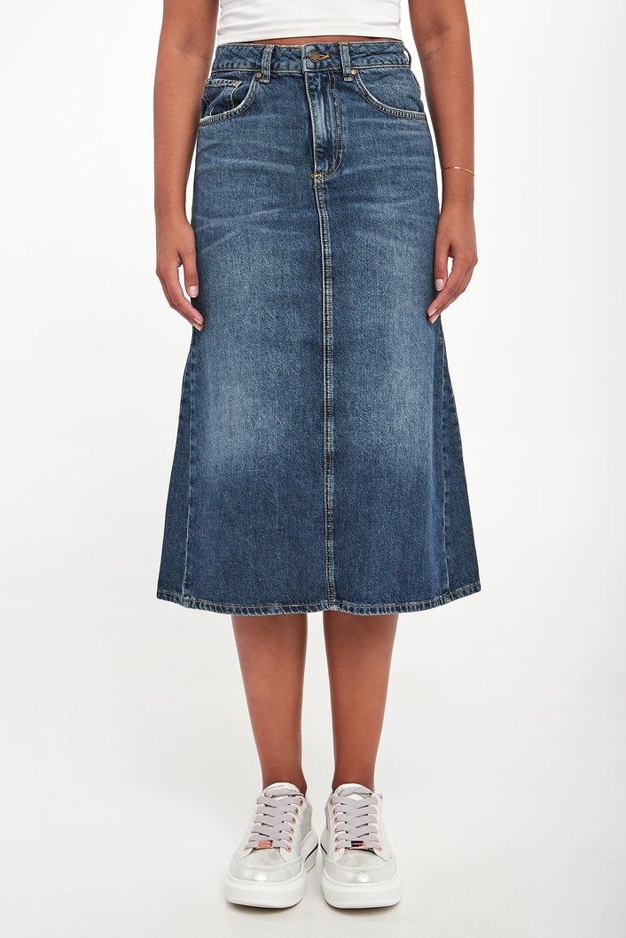 Spódnica jeansowa midi Riccarda JOOP! JEANS