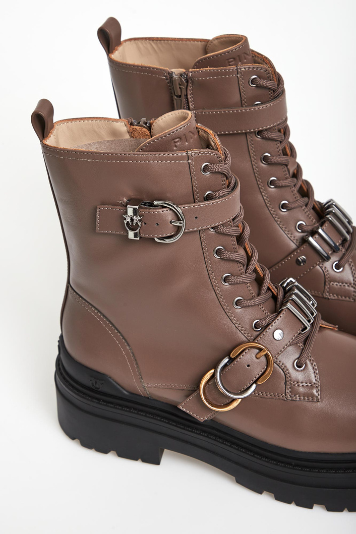 Trapery damskie skórzane Mia 19 PINKO