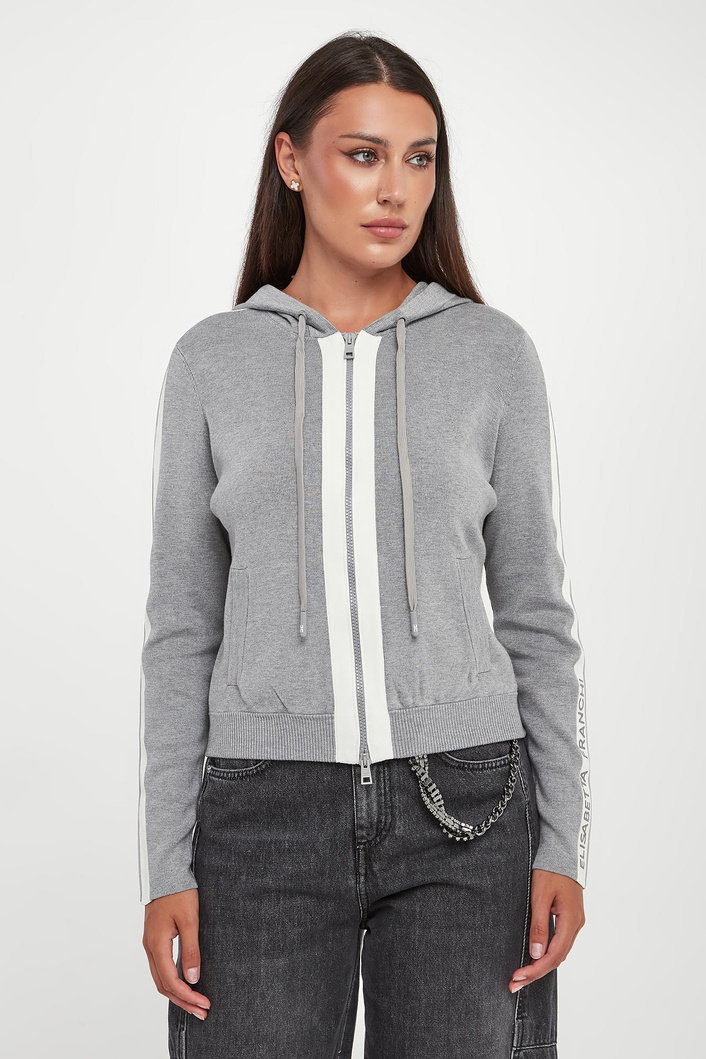 Sweter damski z kapturem ELISABETTA FRANCHI