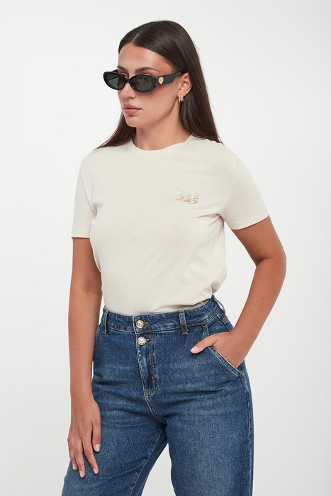 T-shirt damski z logo LIU JO