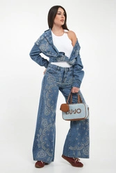 Jeansy damskie z haftem LIU JO