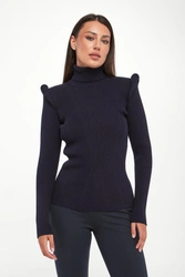 Golf damski z poduszkami w ramionach ELISABETTA FRANCHI