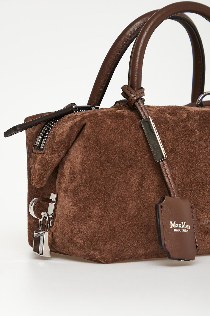 Torebka damska zamszowa Holdallssuede MAX MARA ACCESSORI