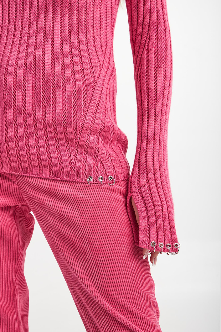 Sweter damski z golfem PATRIZIA PEPE