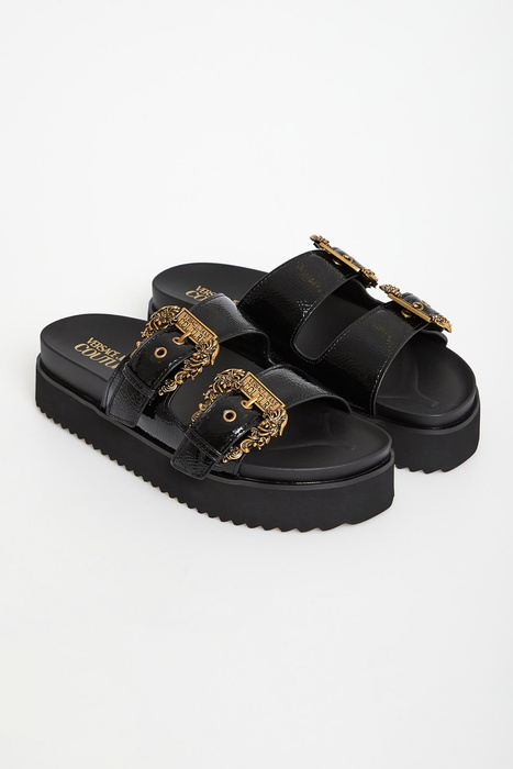 Klapki damskie na platformie VERSACE JEANS COUTURE