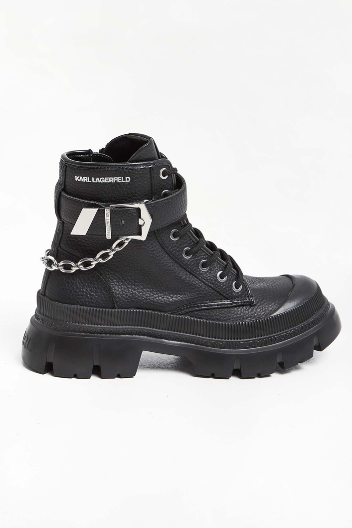 Trapery damskie skórzane KARL LAGERFELD