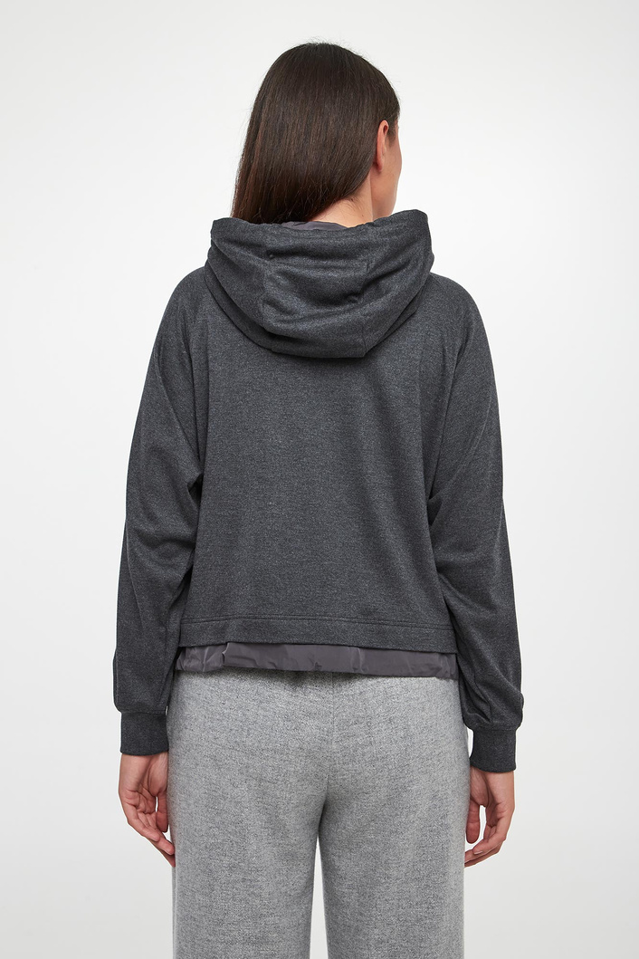 Bluza damska rozpinana z kapturem PESERICO